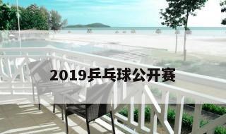 2019乒乓球公开赛 2019年乒乓球公开赛比赛结果